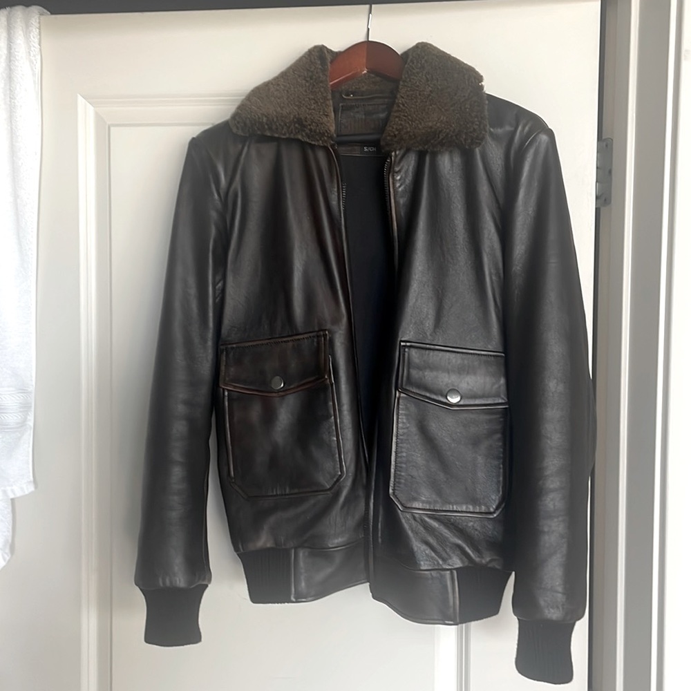 Bomber Jacket | Dark Coffee Brown | Only worn twice